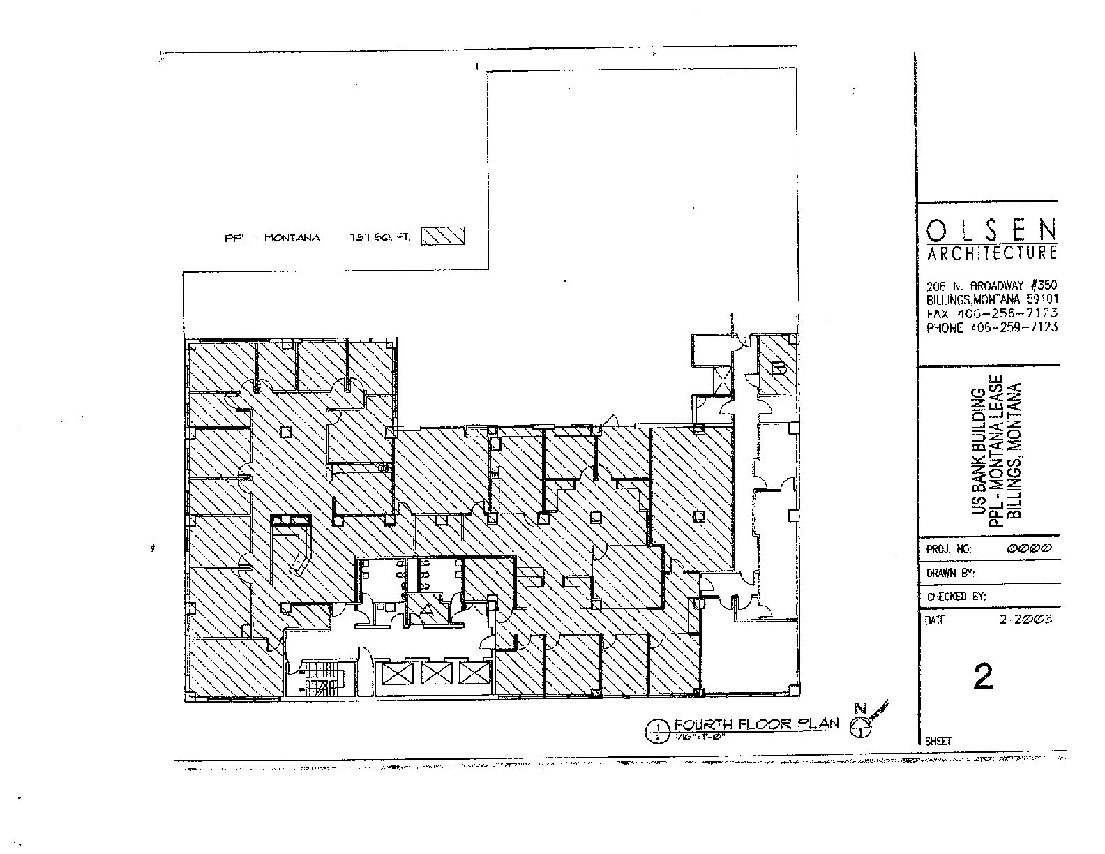 303 N Broadway. Fourth floor plan