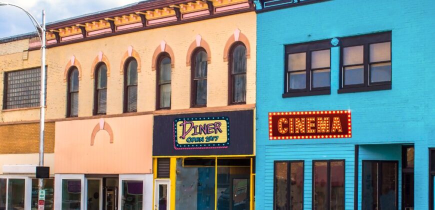 Cafe, Casino, Movie Theater, & Apartment